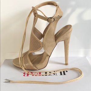 JustFab Taupe heels